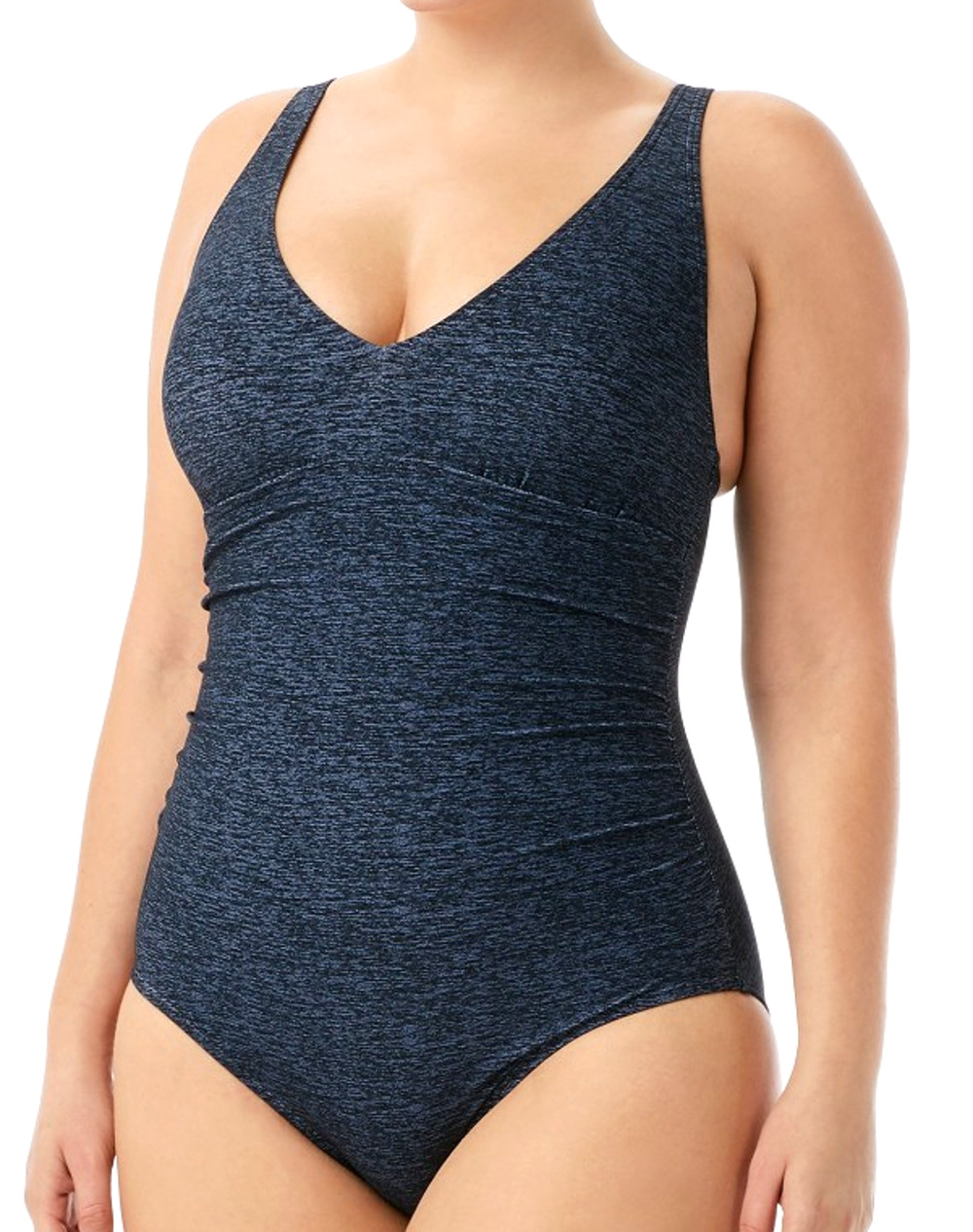 TYR Women Mantra V-Neck ControlFit One Piece Swim Suit Black - Size 6 - $80